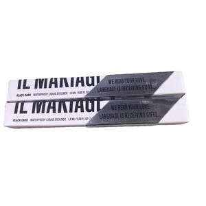 IL MAKIAGE Black‎ Card Waterproof Liquid Eyeliner Make-up Sale is for (2) NWB